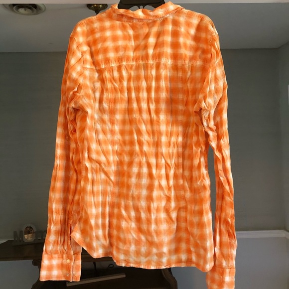 Orange button up - Picture 3 of 3